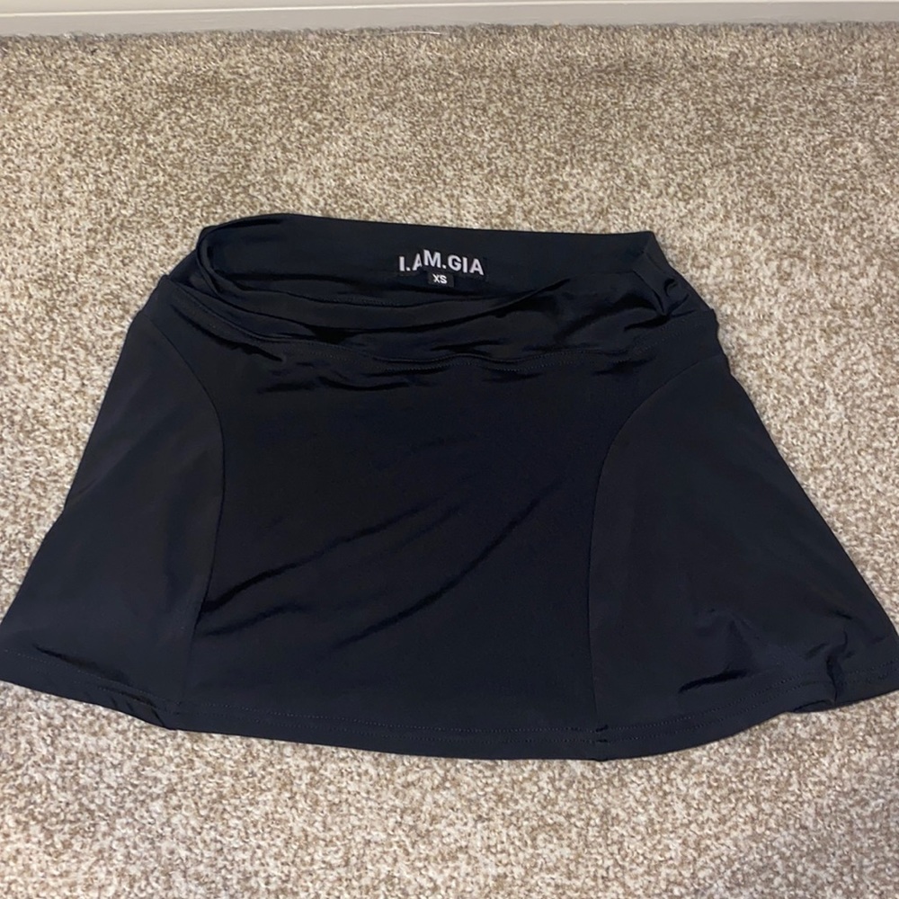 I.AM.GIA black mini tennis skirt